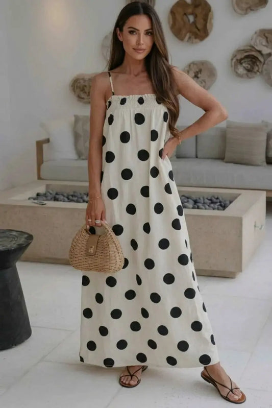 Monaco Moonspot Spaghetti Straps Maxi Dress
