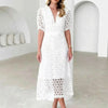 Living My Eyelet Era Lace Midi Dress