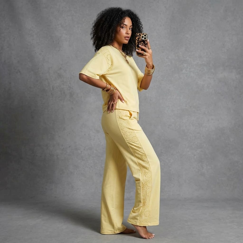 Sunshine On Standby Drawstring Pants Set