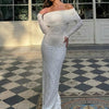 Steal The Ceremony Off-Shoulder Lace Maxi Dress