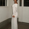 Steal The Ceremony Off-Shoulder Lace Maxi Dress