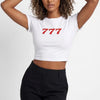 Jackpot Darling Cropped Graphic Tee