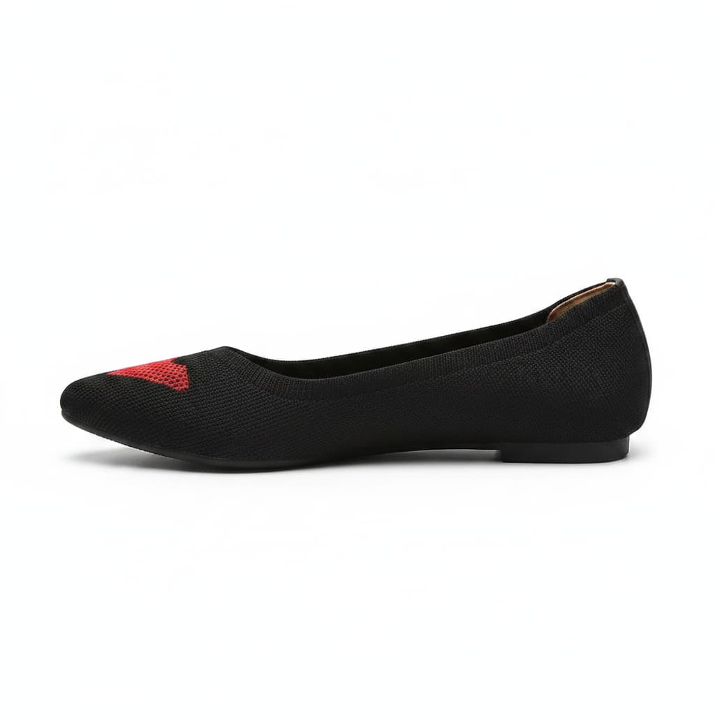 Chaussures plates à bout pointu en maille