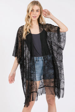 Boho Billionaire Tassel Kimono Tassel Cover Up