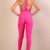 No Leash Needed Halter Ribbed Bodycon Jumpsuit