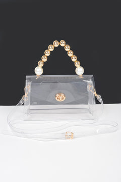 Transparente CCB-Griffklappen-Clutch