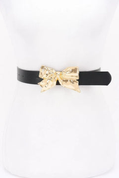 Metal Ribbon Buckle Belt