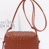 Embossed Faux Leather Camera Bag