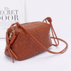 Embossed Faux Leather Camera Bag