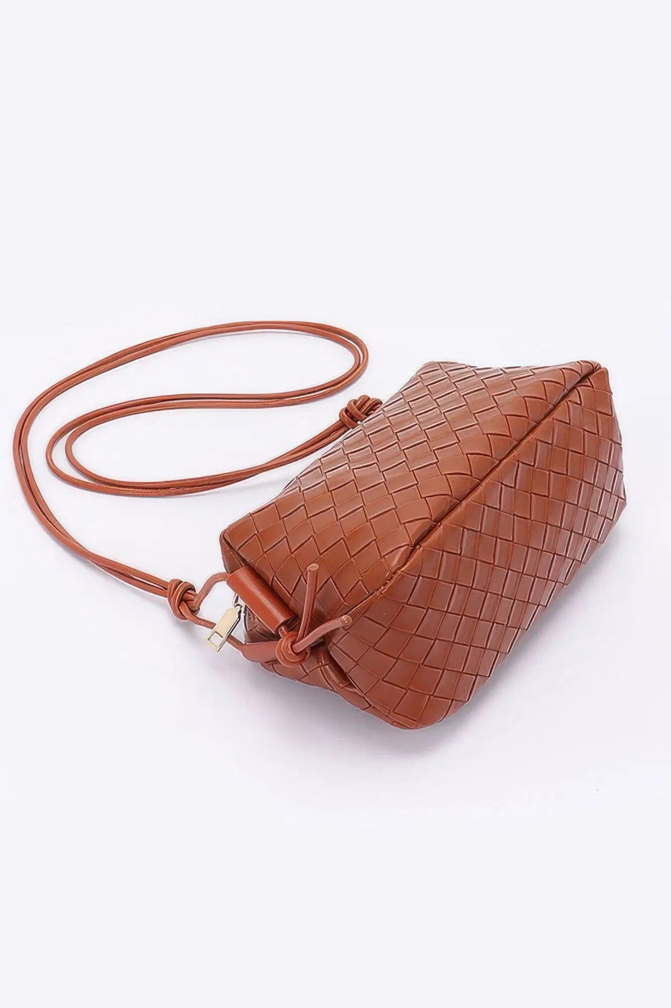 Embossed Faux Leather Camera Bag