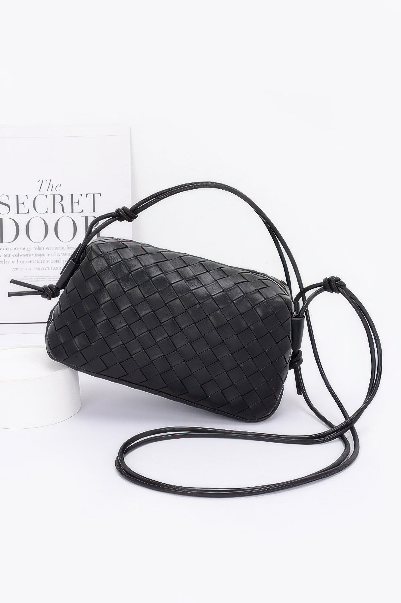 Embossed Faux Leather Camera Bag