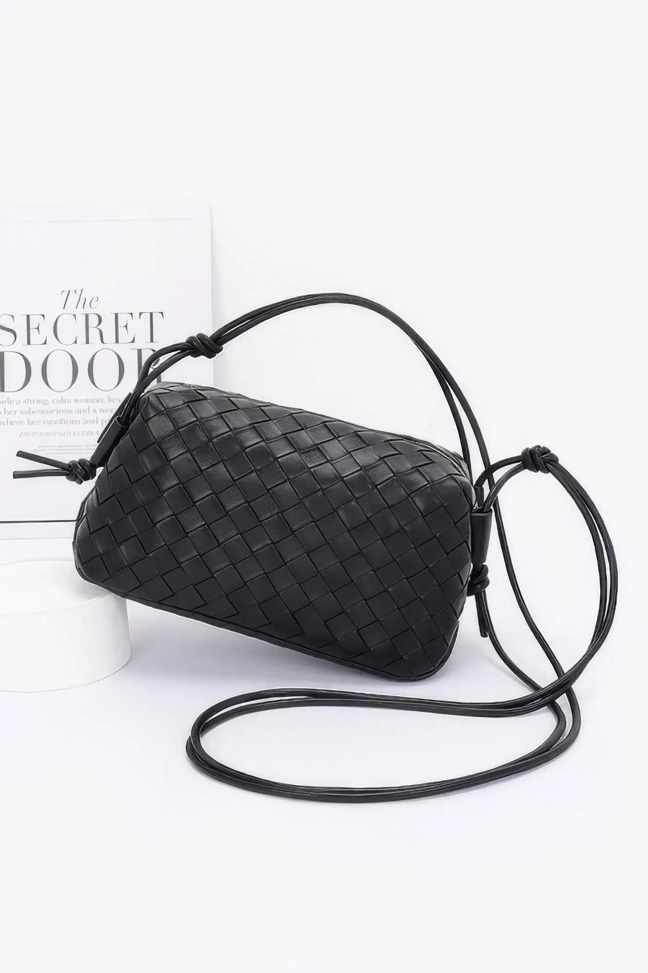 Embossed Faux Leather Camera Bag