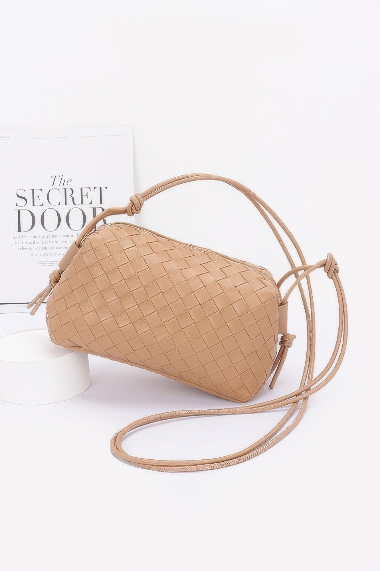 Embossed Faux Leather Camera Bag