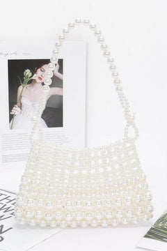 Faux Pearl Elegance Clutch