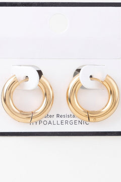Bulky Shiny Hoop Earrings