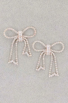 Strass-Schleifenohrring 