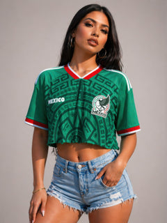 Goalgetter Goddess Mexico Cutoff Jersey