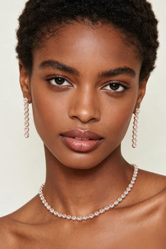 Zirconia Bridal Set Necklace Set