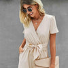 Table for Two Wrap Knot Side Romper