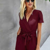 Table for Two Wrap Knot Side Romper