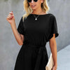 On the Go Waist Tie Loose Romper