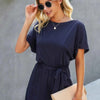 On the Go Waist Tie Loose Romper