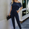 Anywhere Attire Slant Shoulder Jumpsuit