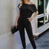Anywhere Attire Slant Shoulder Jumpsuit