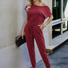 Anywhere Attire Slant Shoulder Jumpsuit