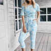 Don’t Overthink It Tie Dye One Shoulder Jumpsuit
