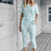 Don’t Overthink It Tie Dye One Shoulder Jumpsuit
