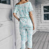 Don’t Overthink It Tie Dye One Shoulder Jumpsuit