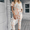 Don’t Overthink It Tie Dye One Shoulder Jumpsuit