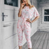 Don’t Overthink It Tie Dye One Shoulder Jumpsuit