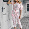 Don’t Overthink It Tie Dye One Shoulder Jumpsuit