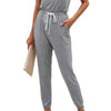 Back To Basics One Shoulder Elastic Waist Jumpsuit