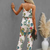 Just Throw It On Floral Knot Side Cami Jumpsuit
