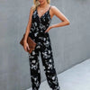 Just Throw It On Floral Knot Side Cami Jumpsuit