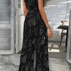 Running Errands Wide Leg Tie Waist Jumpsuit