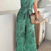 Running Errands Wide Leg Tie Waist Jumpsuit