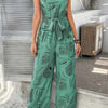 Running Errands Wide Leg Tie Waist Jumpsuit