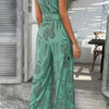 Running Errands Wide Leg Tie Waist Jumpsuit