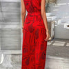 Running Errands Wide Leg Tie Waist Jumpsuit