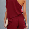 Laid Back One Shoulder High Waist Romper