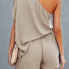 Laid Back One Shoulder High Waist Romper