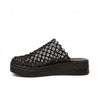 Woven Net Design Platform Sandals