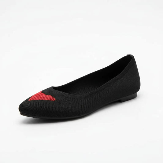 Chaussures plates à bout pointu en maille