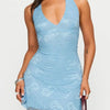 A Night in Paris Enola Lace Halter Mini Dress - Lustreve