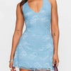 A Night in Paris Enola Lace Halter Mini Dress - Lustreve