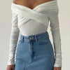 Off-Shoulder Long Sleeve Bodysuit